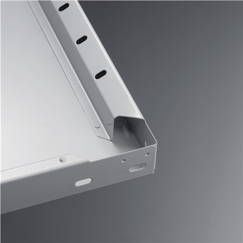 META Fachboden B1000xT500mm Trgf.230kg Stahlbl.lichtgrau pulverbesch.f.Steckregal