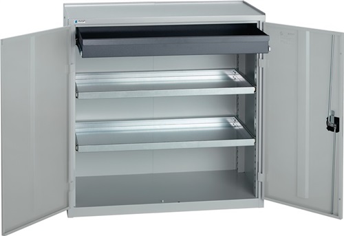 STUMPF Werkzeug-/Beistellschrank H1000xB1000xT500mm 1Schubl.2BD lichtgrau STUMPF