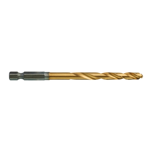 MILWAUKEE 6,0 x 105 mm SHOCKWAVE Metallbohrer HSS-G RED HEX Titan 1/4" 10er Pack