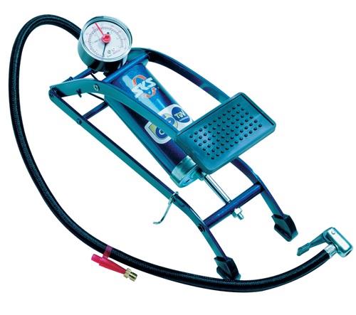 SKS Fußluftpumpe 5bar Einzelzylinder m.Manometer SKS Fußluftpumpe 5bar Einzelzylinder m.Manometer