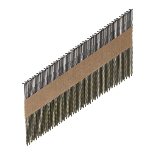 7,4 x 3,1 x 90 mm, Glattschaft Stahl blank, 34° D-Kopf-Nägel für M18FFN