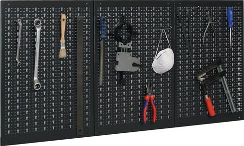 Nordwest Lochwand Gesamt-B1200xH600mm B400xH600mm m.12 Standardhaken