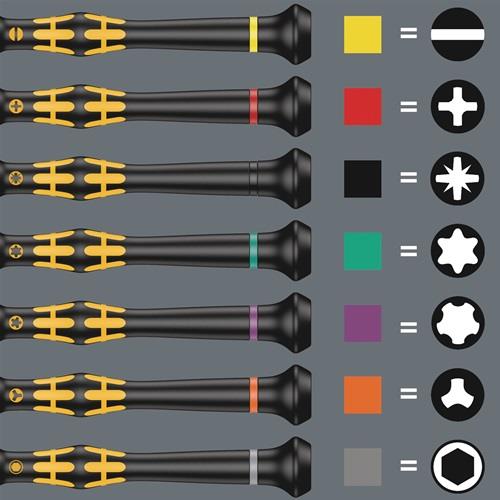 WERA Feinmechanikerschraubendrehersatz Kraftform Micro ESD Big Pk.1 25-tlg.WERA