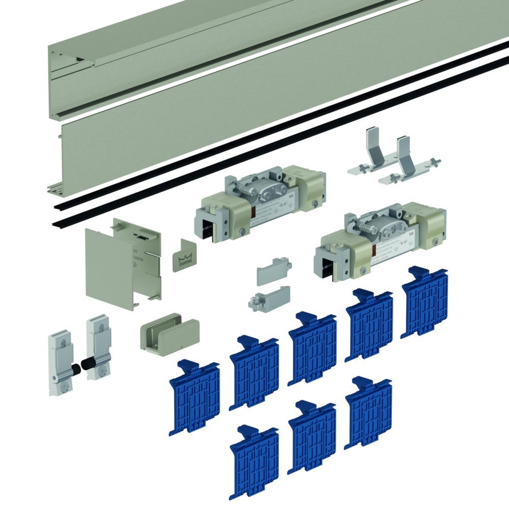 DORMA GLAS Schiebetürbeschlag MUTO Comfort L 80, Deckenmontage, Aluminium