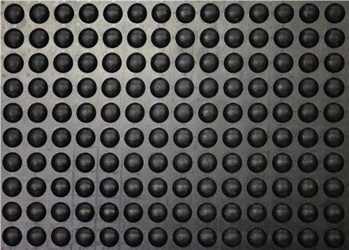 MILTEX Arbeitsplatzbodenbelag Fertigmatte L900xB600xS13mm schwarz Naturkautschuk
