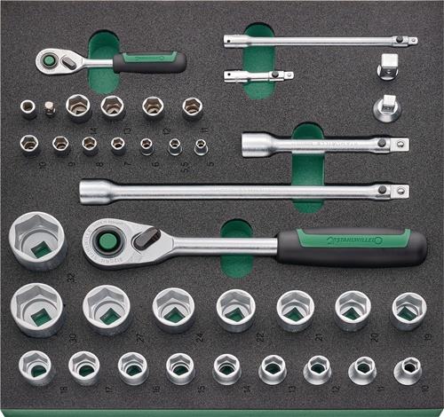 STAHLWILLE Werkstattwa. 93/157QR B877xT481xH1000mm 500kg 6 Schubl.157tlg.Stahlbl.STAHLWILLE STAHLWILLE Werkstattwa. 93/157QR B877xT481xH1000mm 500kg 6 Schubl.157tlg.Stahlbl.STAHLWILLE