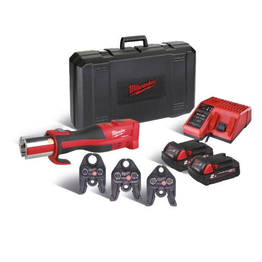 MILWAUKEE Bürstenloses Akku-Presswerkzeug (Sanitär) M18BLHPT-202C TH-Set MILWAUKEE Bürstenloses Akku-Presswerkzeug (Sanitär) M18BLHPT-202C TH-Set