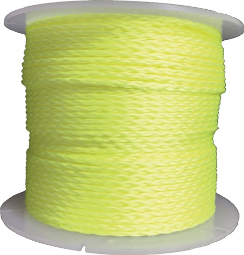 OVERMANN Pflastererschnur L.100m D.2mm 60kg PP gelb,fluoresz.