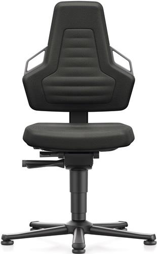 BIMOS Arbeitsdrehstuhl Nexxit Bodengleiter Grifffarbe grau Supertec-Gewebe schwarz BIMOS Arbeitsdrehstuhl Nexxit Bodengleiter Grifffarbe grau Supertec-Gewebe schwarz