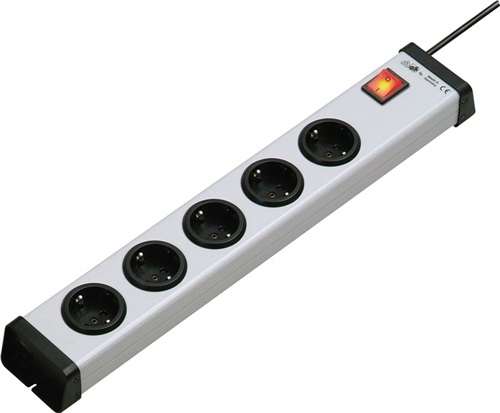 Steckdosenleiste 16 A 230 V Steckd.5 1,5m H05VV-F 3x1,5 mm²
