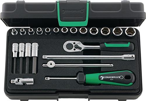STAHLWILLE Steckschlüsselsatz 40/44/17/5 KN 22-tlg.1/4 Zoll SW 3,5-13mm Z.22 6KT STAHLWILLE