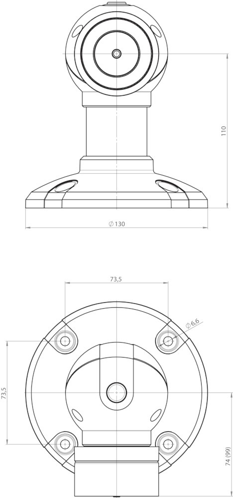 effeff Haftmagnet  830-5BW1 Aluminium - elektrisch, mit Distanzhalter - silber