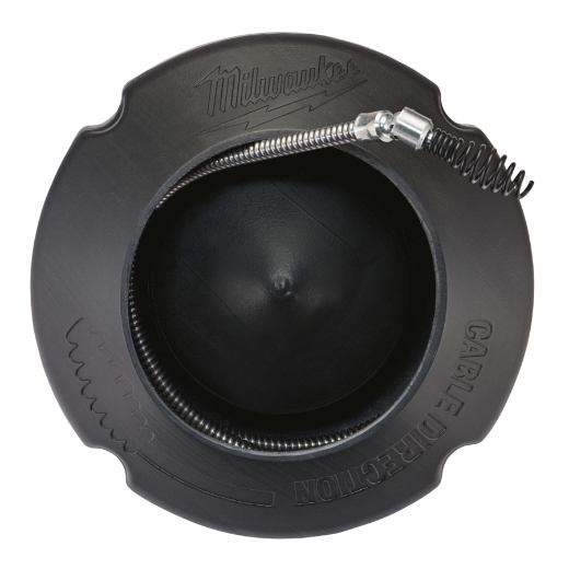 MILWAUKEE 8 mm x 7,6 m mit Gelenk-Keulenkopf und Spiraltrommel Spirale für Akku-Rohrreiniger M12BDC