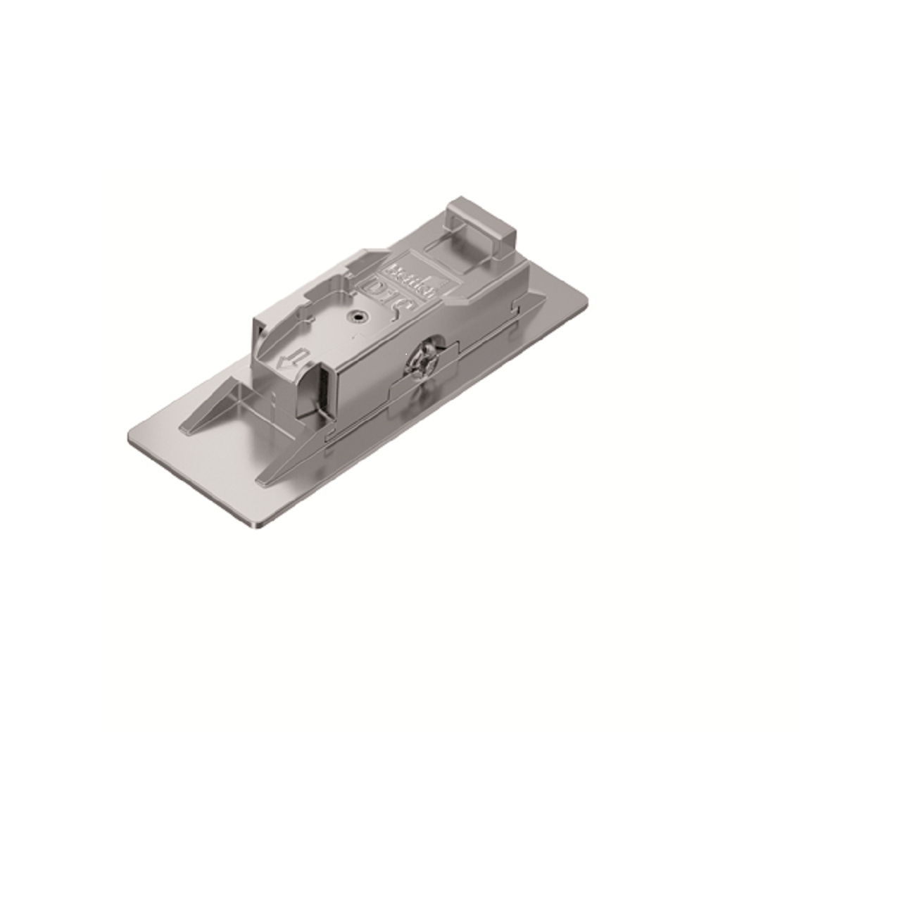 HETTICH Montageplatte zur Klebemontage mit Direkt-Höhenverstellung, Distanz 10.0 mm, 9133536