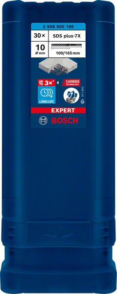 BOSCH EXPERT SDS plus-7X Hammerbohrer, 10 x 100 x 165 mm, 30-tlg.. Für Bohrhämmer BOSCH EXPERT SDS plus-7X Hammerbohrer, 10 x 100 x 165 mm, 30-tlg.. Für Bohrhämmer