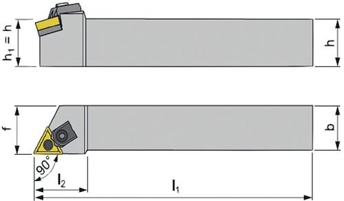 PROMAT Klemmdrehhalter MTJNL 2525 M16 li.vern.Außen PROMAT