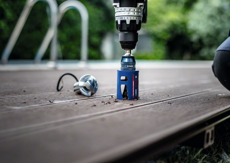 BOSCH EXPERT Construction Material Lochsäge, 54 x 60 mm. Für Dreh- und Schlagbohrer