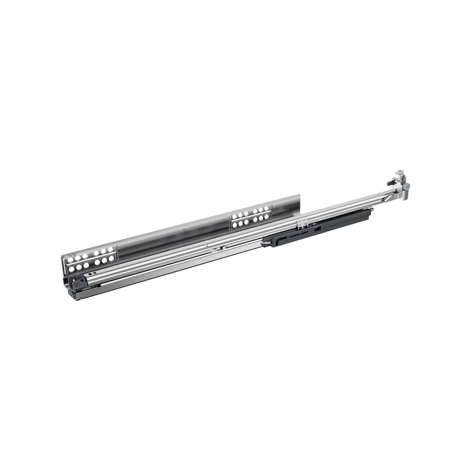 HETTICH Vollauszug Quadro V6 5D XS (10 kg) mit Silent System, Push to open Silent kompatibel, 250 mm, links