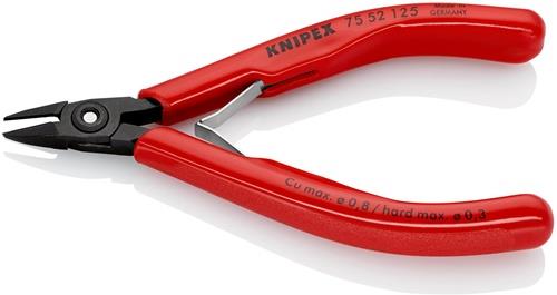 KNIPEX Elektronik-Seitenschneider L.125mm Form 5 Facette ja KNIPEX