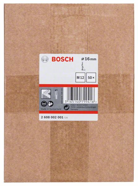 BOSCH Dübel, 16 mm, 50 mm, 50 Stück