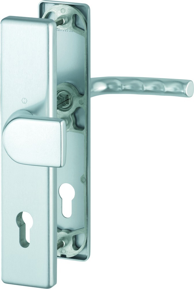 HOPPE® Schutz-Wechselgarnitur mit Langschild Birmingham 78G/2221A/2440/1117, 10/92 mm, Aluminium, 11539148