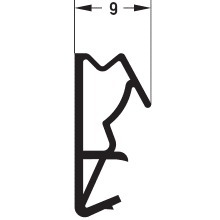 DEVENTER Türdichtung S 6513 Zimmertür Nutbefestigung /19,3 mm Nuttiefe: 8 mm thermoplastisches Elastomer (TPE)