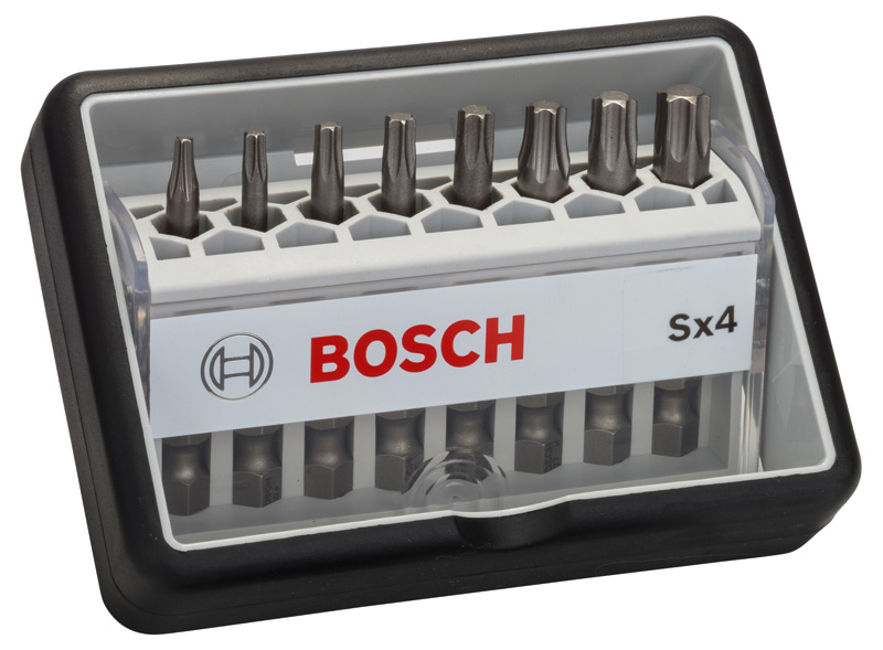 BOSCH Schrauberbit-Set Robust Line Sx Extra-Hart, 8-teilig, 49 mm, Torx