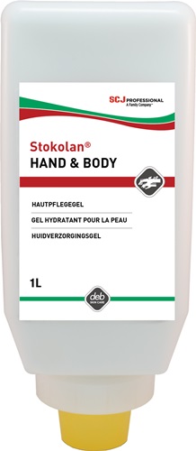 SC JOHNSON Hautpflegecreme Stokolan® Hand & Body 1l Gel,parfümiert Softflasche