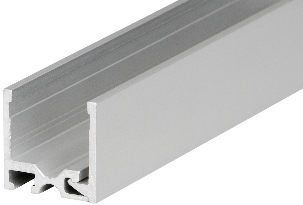 HERMAT Trennwand-Bodenclipprofil 6951/OD, ohne Dichtung, Aluminium