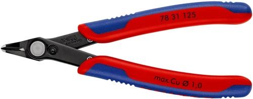 KNIPEX Elektronik-Seitenschneider Super-Knips® L.125mm Form 3 Facette nein brün.KNIPEX