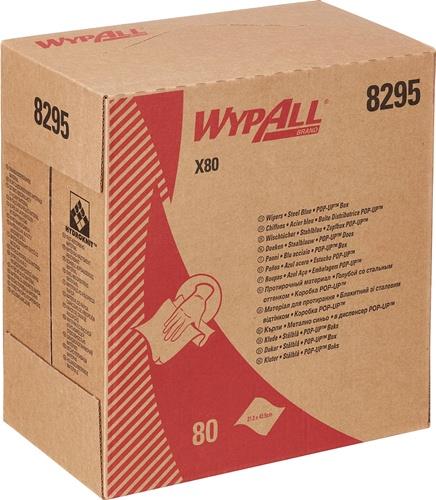WYPALL Wischtuch WypAll® X80 8295 L.ca.427 mmxB.ca.212mm blau 1-lagig 5 Boxen/KT WYPALL
