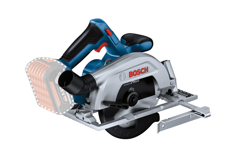 BOSCH Akku-Kreissäge GKS 18V-57-2, Solo Version, L-BOXX