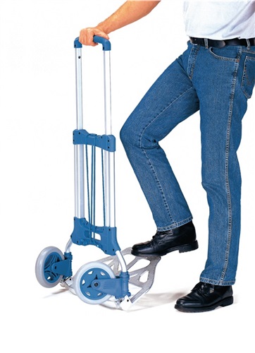 FETRA Transportkarre klappb.Stahlrohr/Alu.H.1090mm Schaufel-L.320mm Schaufel-B.480mm