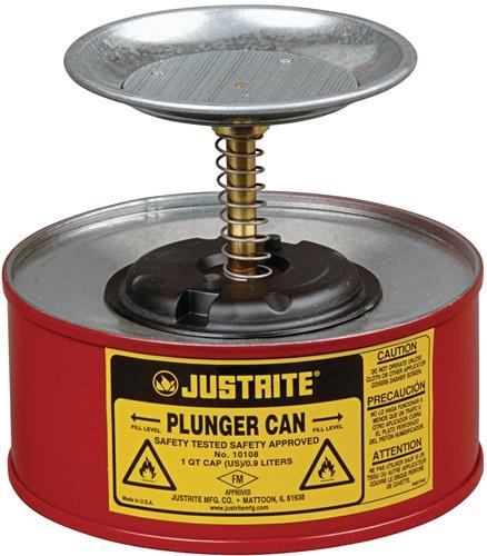 JUSTRITE Sparanfeuchter 1,0l Stahlbl.D185xH143mm JUSTRITE