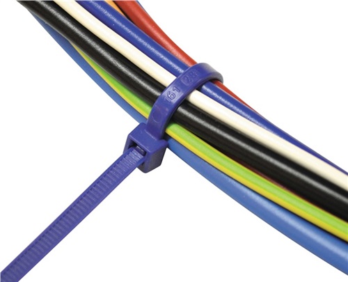 SAPI SELCO Kabelbinder L.280mm B.4,5mm PA 6.6 blau 100St./Btl.SAPISELCO