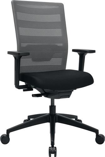 TOPSTAR Bürodrehstuhl m.Synchr.-Techn.schwarz/grau 420-540mm m.Lehnen Trgf.110kg TOPSTAR