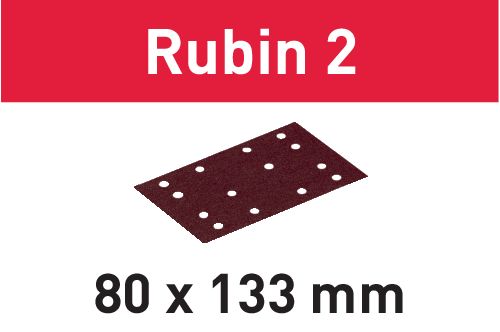 FESTOOL Schleifstreifen STF 80X133 P220 RU2/10 Rubin 2 499061