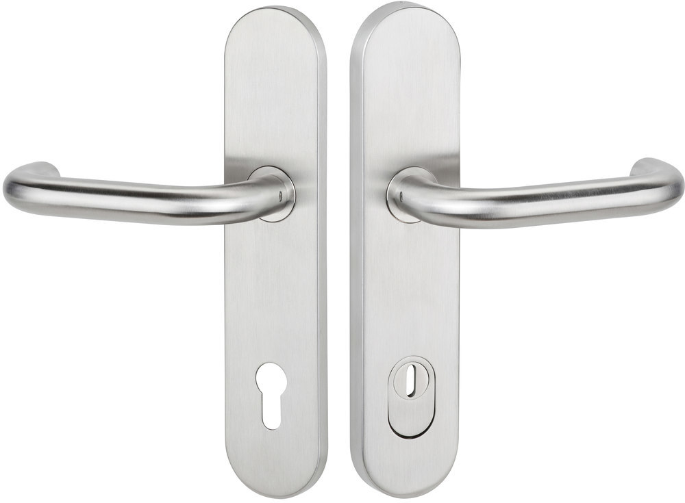 HERMAT FH Schutz-Drückergarnitur BASIC 01 1801.FS/2089.KSH, ES 1, Edelstahl