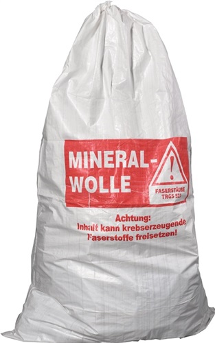 Nordwest Flachsack Stand.PP L.2200mm B.1400mm PP Aufdruck:Mineralwolle