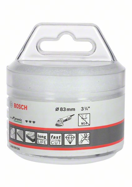 BOSCH Diamanttrockenbohrer X-LOCK Best for Ceramic Dry Speed, 83 x 35 mm