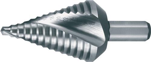 RUKO Stufenbohrer Bohrber.4-30mm HSS Spiralnut Gesamt-L.72mm Z.2 Stufen 14 RUKO