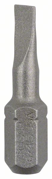 BOSCH Schrauberbit Extra-Hart S 0,6 x 4,5, 25 mm, 25er-Pack