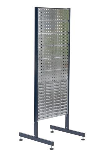 RAACO Doppelstativ m.4 Loch-2 Schlitzplatten beidseitig z.bestücken