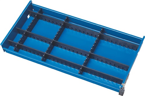 RAU Unterteilungsmat.Front-H.130-260mm 6 Steckleisten