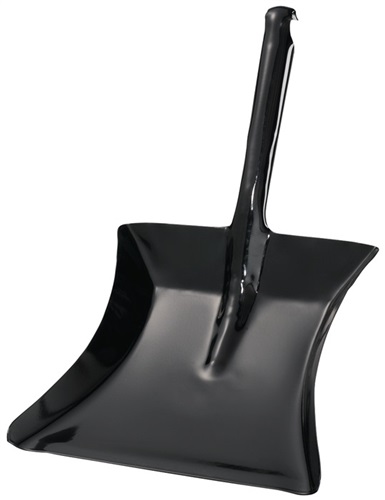 Nordwest Kehrschaufel m.Düllgriff MET schwarz lack.Bl.L230xB260mm