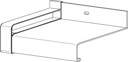 GUTMANN Gleitabschluss KF 400, 400 mm, RAL 9016