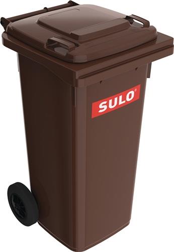 SULO Müllgroßbehälter 120l HDPE braun fahrbar,n.EN 840 SULO