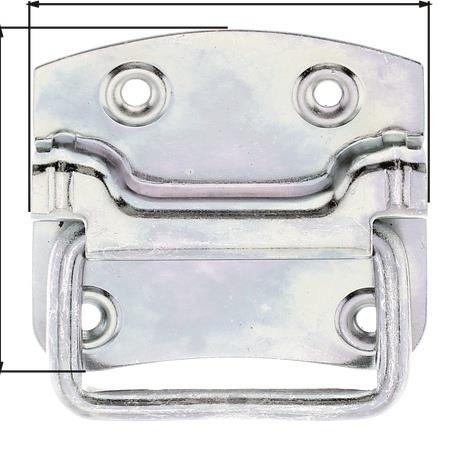 GAH Kistengriff Höhe74mm Breite80mm STA galv.verz.d.pass.Löcher 4 GAH