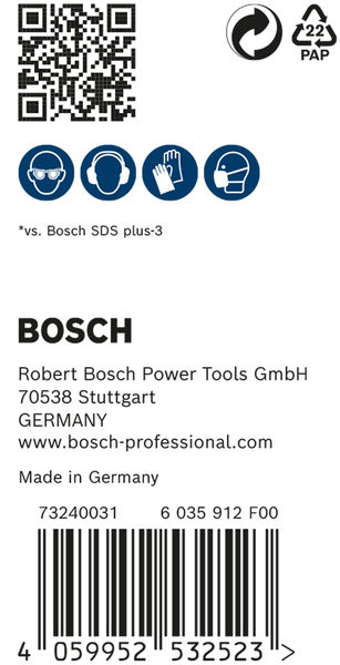 BOSCH EXPERT SDS plus-7X Hammerbohrer, 5 x 100 x 165 mm, 30-tlg.. Für Bohrhämmer