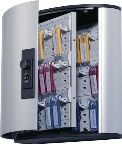 DURABLE Schlüsselschrank Key-Box H280xB302xT118mm 1-türig Zahlenschl.Anz.Hak.36